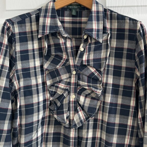 Lauren Jeans & Co. Ralph Lauren Women´s Button Down Shirt, Size XL - Picture 4 of 11